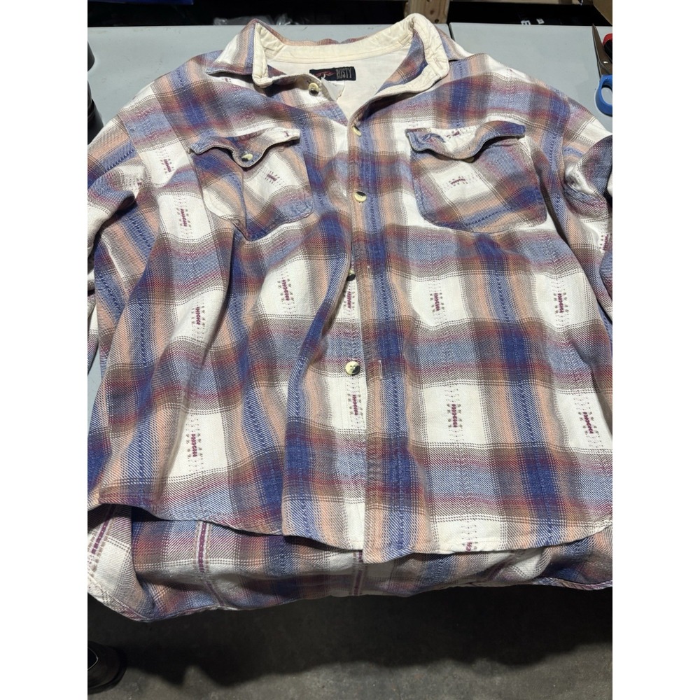 Original Rusty Flannel Grunge Vintage Mens XL